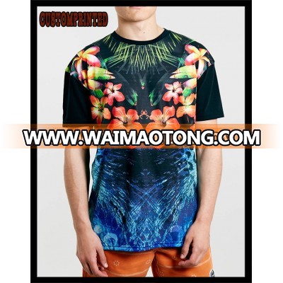 All over custom print tshirt cotton manufacturer