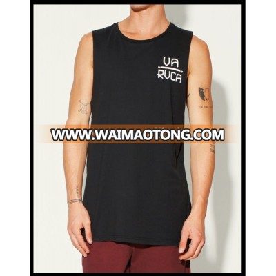 Free silk screen printed mens singlet manufacturer with 100% cotton